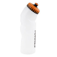 Бутылка для воды Torres 750 мл, безопасная непроливающаяся крышка SS1028 прозрачная, оранжево-черная крышка
