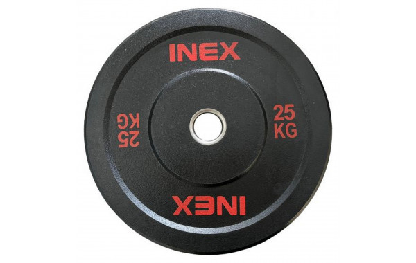 Бампированный диск 25кг Inex Hi-Temp TF-P4001-25 черный-красный 600_380