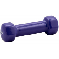 Гантель в виниловой оболочке 0,5 кг Profi-Fit форма шестигранник, фиолетовый