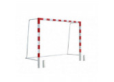 Ворота для гандбола\мини-футбола Dinamika 300х200х130 см, сталь, под бетонирование, со стаканами (пара)