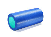 Ролик для йоги Sportex полнотелый 2-х цветный (синий/желтый) 90х15см PEF90-17