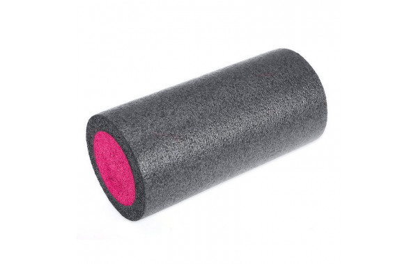 Ролик для йоги Sportex полнотелый 2-х цветный 30х15см PEF30-3 черно\розовый (B34491) 600_380