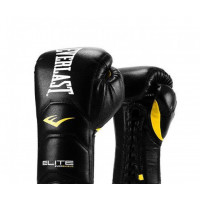 Перчатки тренировочные Everlast Elite Pro черные 18 oz P00000679 18 BK