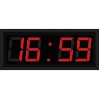 Часы-секундомер со сменным режимом 51х20см