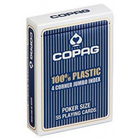 Карты Copag 4 Corner (red, Blue) синяя рубашка CPG-15-blue