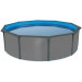 Морозоустойчивый бассейн круглый 460x130см Poolmagic Anthracite  комплект оборудования Premium 550010 75_75