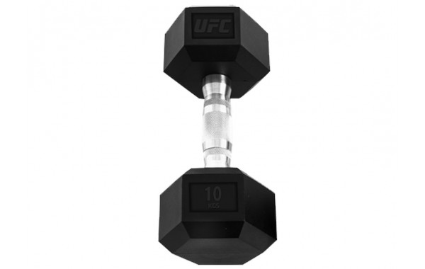 Гантель шестигранная 10 кг UFC UHA-69711 600_380