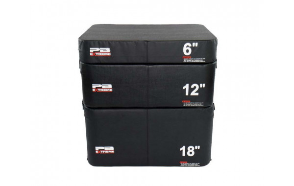 Набор плиобоксов Perform Better Extreme Foam Plyobox Set 3 3401 15 см, 31 см, 46 см, черный 600_380