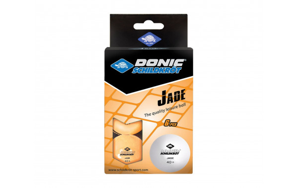 Мячики для настольного тенниса Donic Jade 40+, 6 штук 618378 оранжевый 600_380
