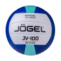 Мяч волейбольный Jögel JV-100 р.5, синий\мятный