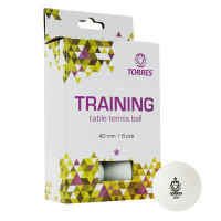 Мяч для настольного тенниса Torres Training 1* TT21016 6 шт, белый