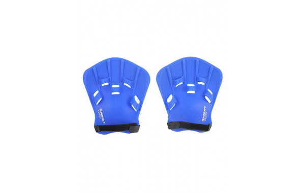 Лопатки для плавания силиконовые (взрослые) Larsen Swim HP10 синий 600_380