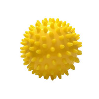 Мяч массажный Sportex твердый, d7см E33498 желтый