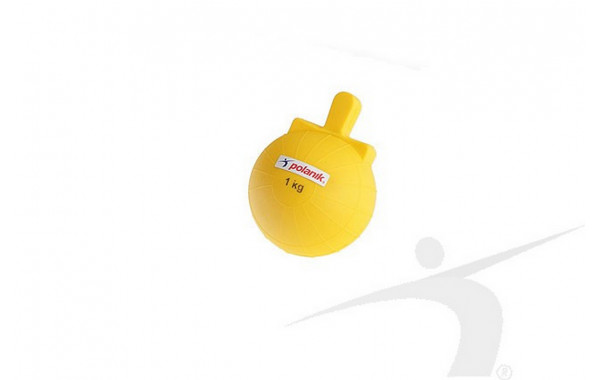Мяч с рукояткой для тренировки метания, из ПВХ, 1 кг Polanik JKB-1 600_380