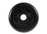 Диск обрезиненный d31мм MB Barbell MB-PltB31-2,5 2,5 кг черный