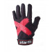 Перчатки для фитнеса Star Fit WG-104, с пальцами, черный/красный 75_75