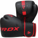 Перчатки тренировочные RDX BGR-F6MR-16OZ черный\красный матовый 75_75