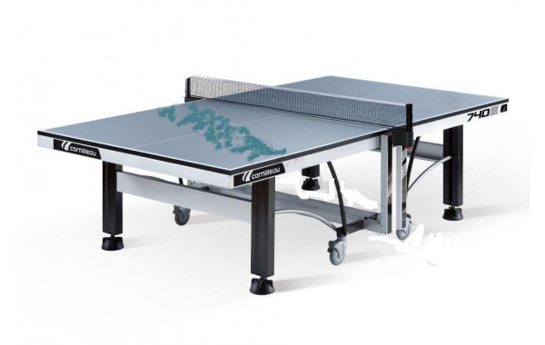 Теннисный стол складной профессиональный Cornilleau Competition 740 ITTF серый 600_380