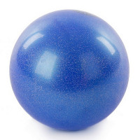 Мяч для художественной гимнастики 15 см AB2803B синий металлик