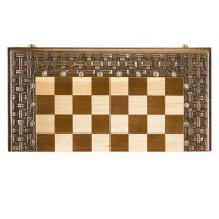 Шахматы + нарды Haleyan резные, Армянский Орнамент 50 kh137-5