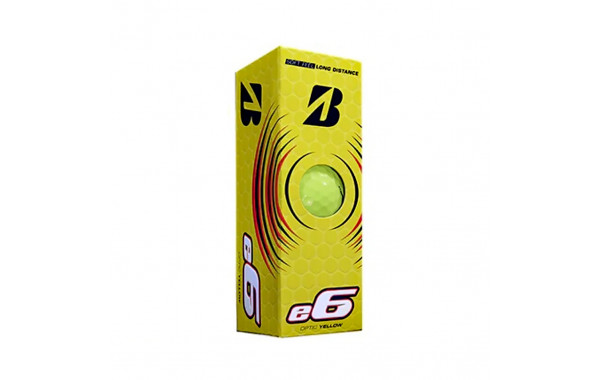 Мяч для гольфа Bridgestone e6 Yellow BGB1EYX желтый (3шт) 600_380