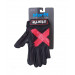 Перчатки для фитнеса Star Fit WG-104, с пальцами, черный/красный 75_75
