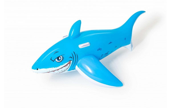 Надувная игрушка-наездник 183х102см Большая белая акула с ручками Bestway 41032 600_380