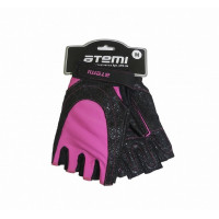 Перчатки для фитнеса Atemi AFG06P черно-розовые