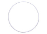 Обруч гимнастический ЭНСО пластиковый d85см MR-OPl850 белый, под обмотку (продажа по 5шт) цена за шт