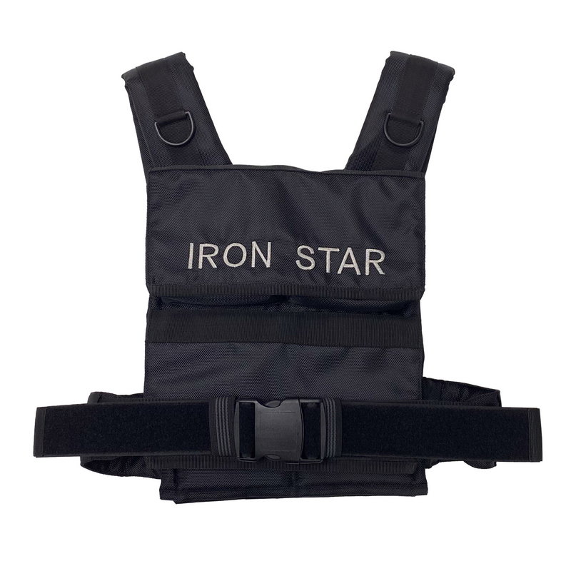 Жилет с отягощением IRON STAR Standart 10 кг, черный 800_800