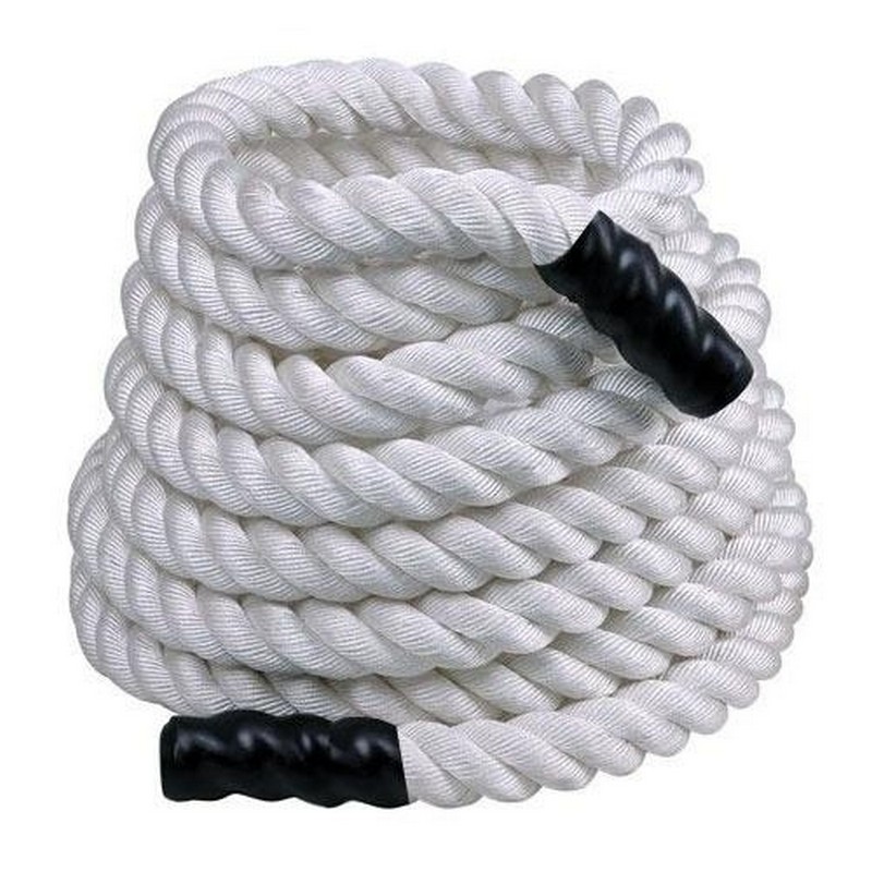 Тренировочный канат Perform Better Training Ropes 15m 4086-50-White 12 кг, диаметр 3,81 см, белый 800_800