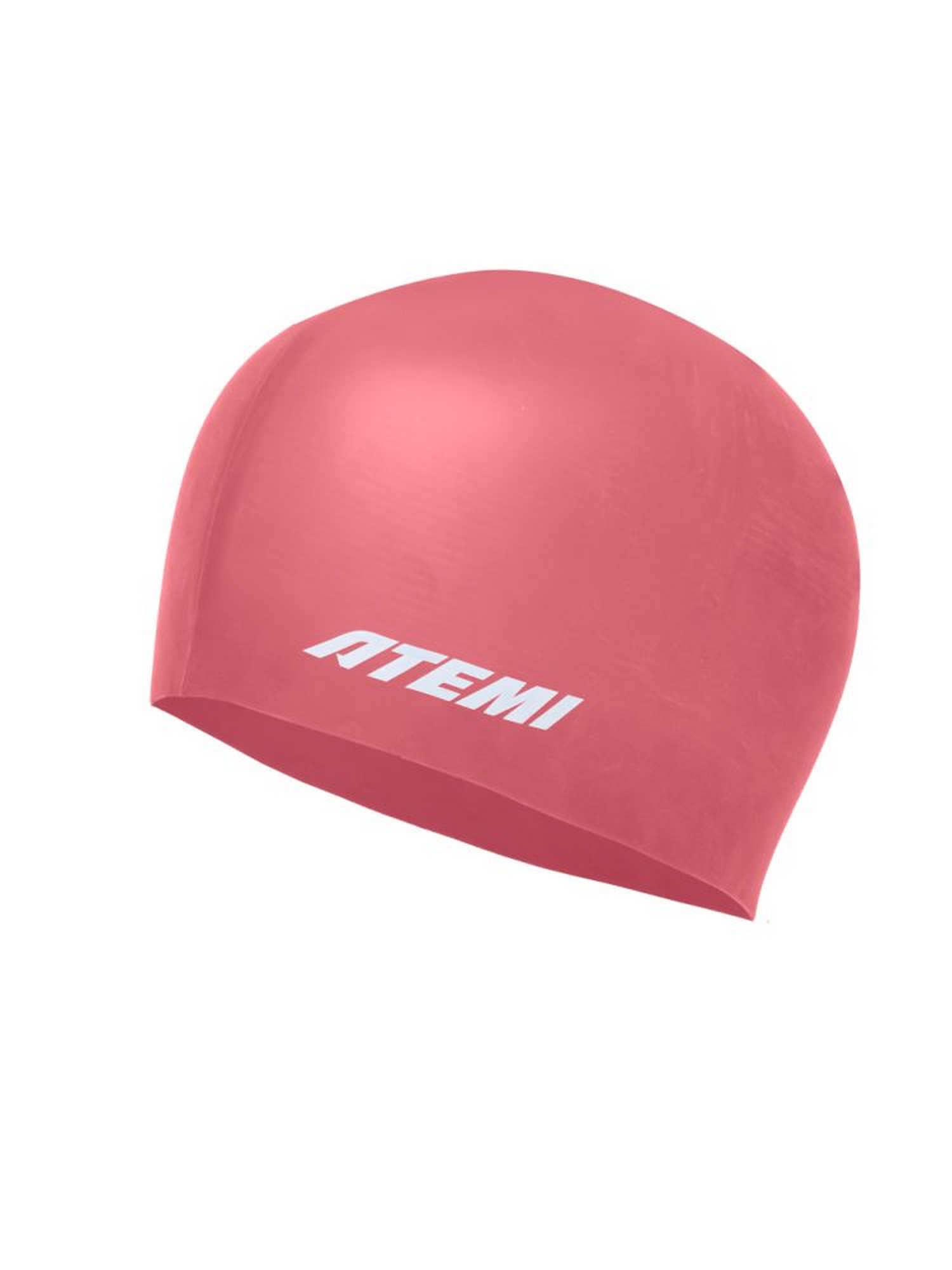 Шапочка для плавания Atemi light silicone cap Bright red  FLSC1R красный 1500_2000