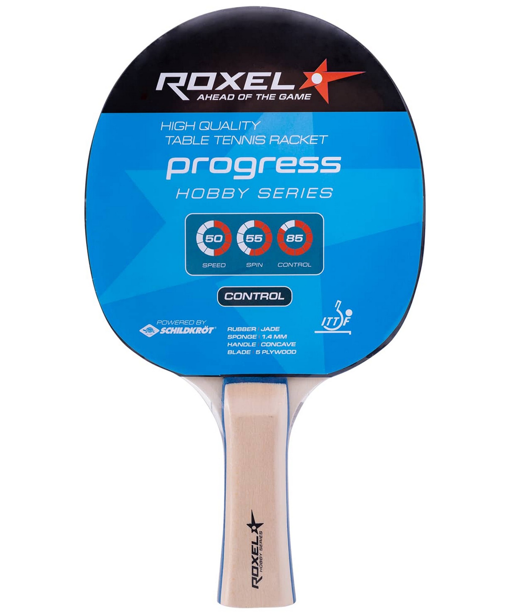 Набор для настольного тенниса Roxel Hobby Progress, 2 ракетки, 3 мяча, сетка 1663_2000