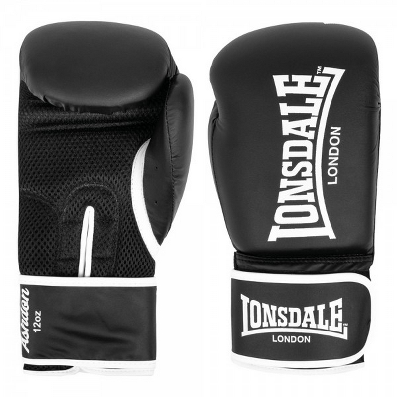 Перчатки тренировочные 8oz Lonsdale Ashdon 160011 8 BK черный 800_800