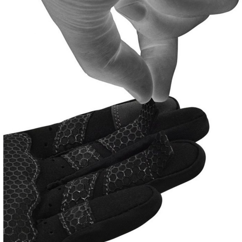 Перчатки RDX Gym Weight Lifting W1F черный\серый 1024_1023