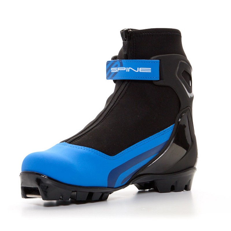 Лыжные ботинки NNN Spine Energy 258 черный/синий 800_800