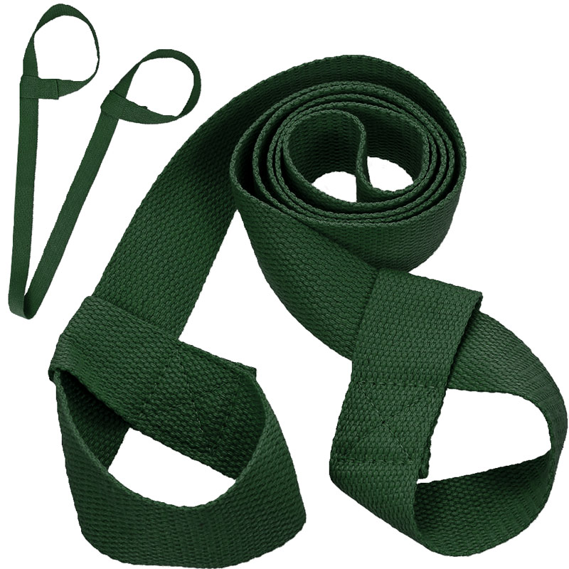 Ремень-стяжка универсальная для йога ковриков и валиков Sportex B31604 (хаки) 800_800