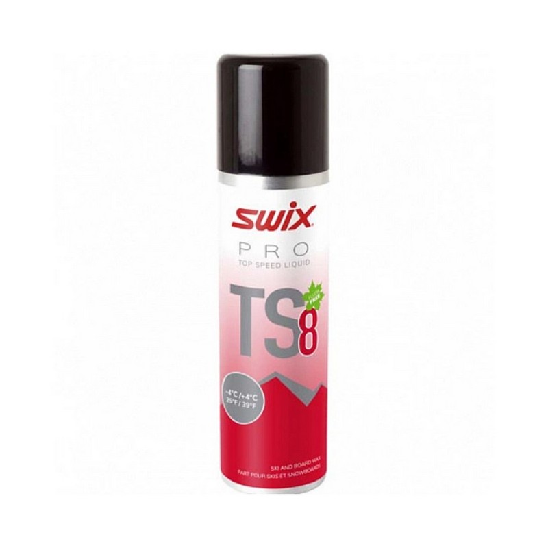 Парафин углеводородный, жидкий Swix TS8 Red (-4°С +4°С) 50 ml TS08L-12 800_800