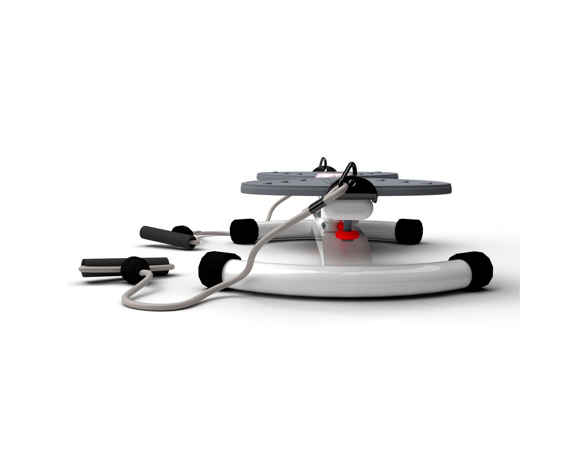 Фитнес платформа DFC Twister Bow с эспандерами TW-S108GR 2000_1636