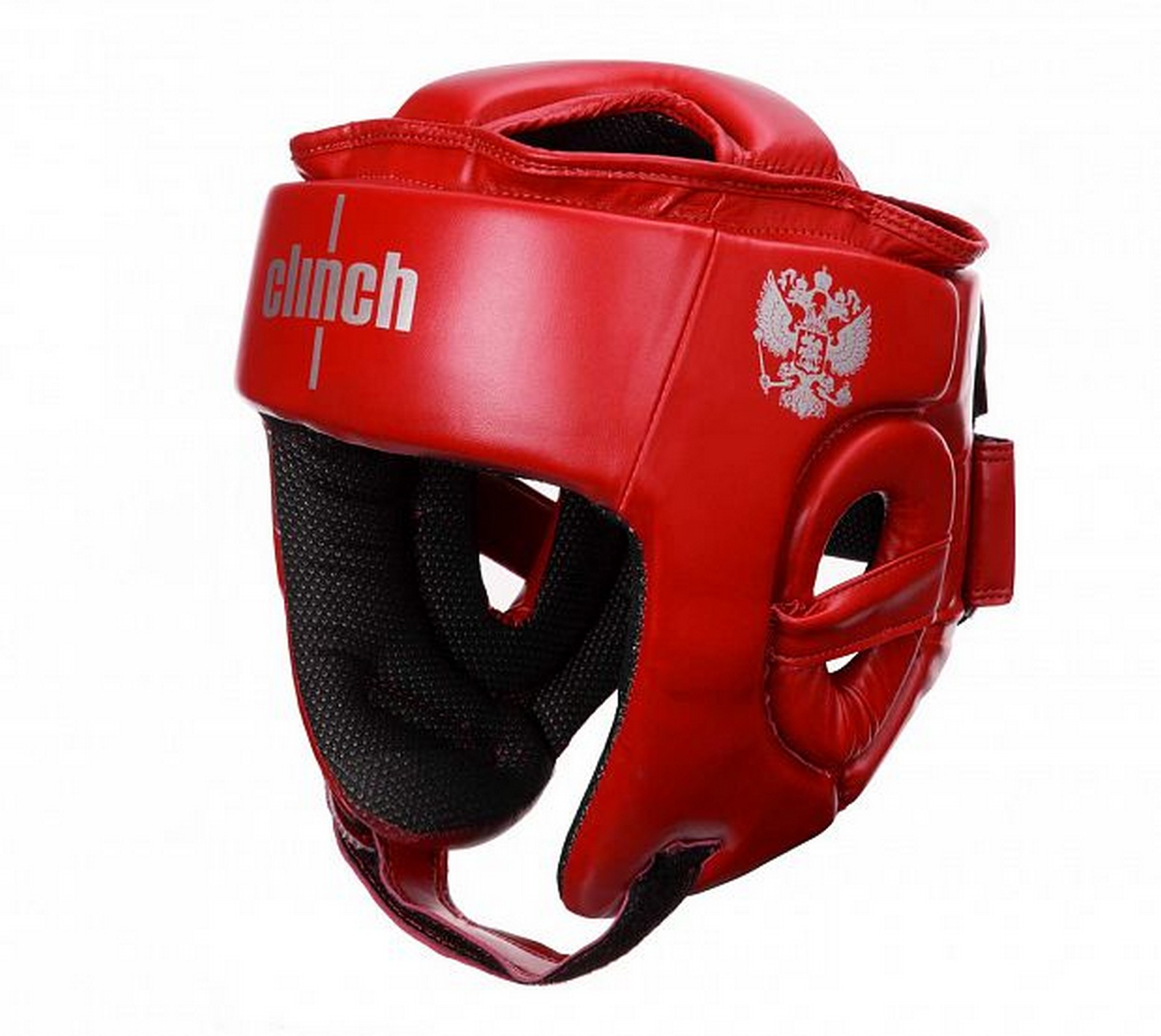 Шлем для единоборств Clinch Helmet Kick C142 красный 2000_1784
