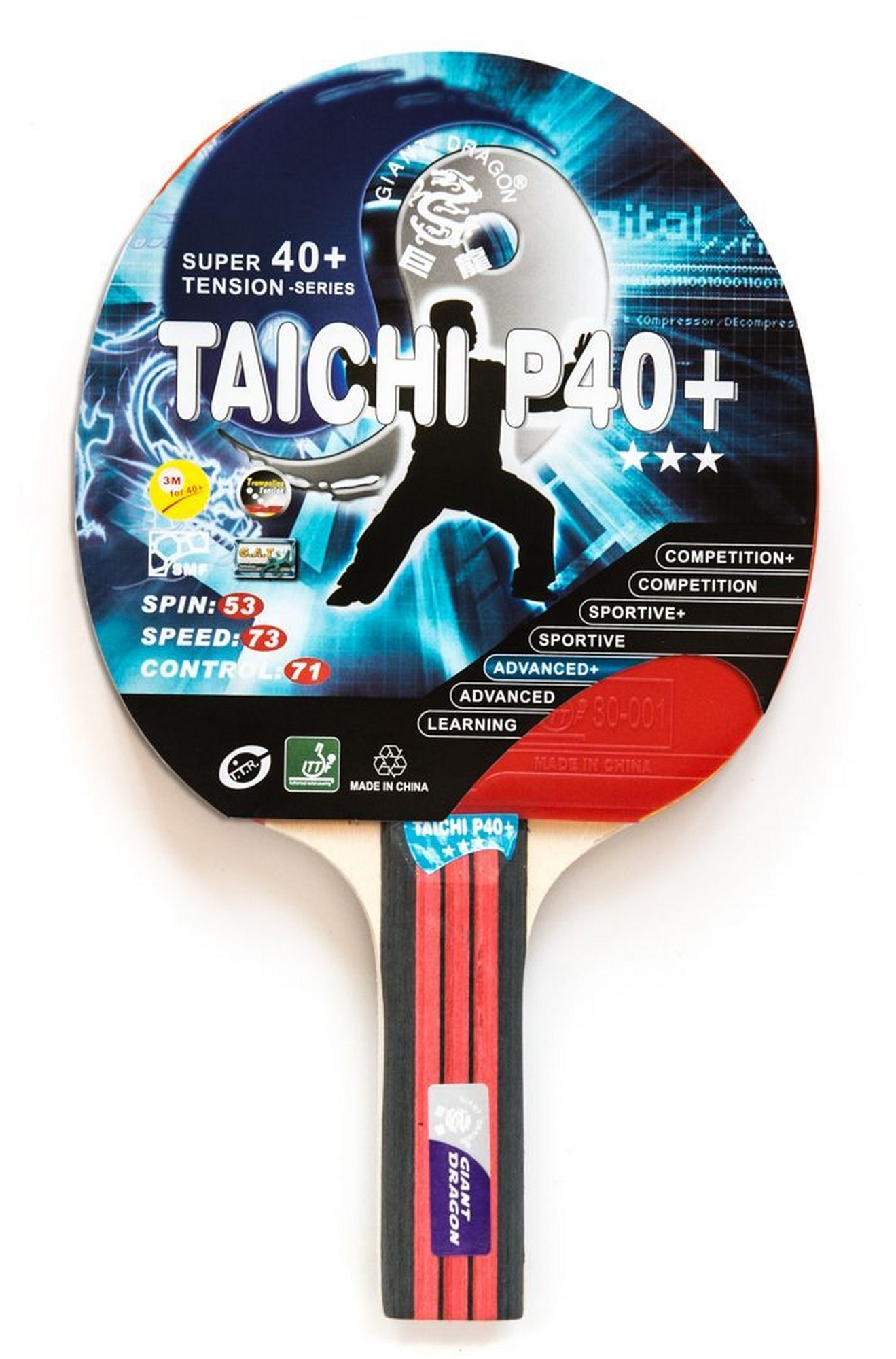 Теннисная ракетка Weekend Dragon Taichi 3 Star New (прямая) 51.623.06.3 1319_2000