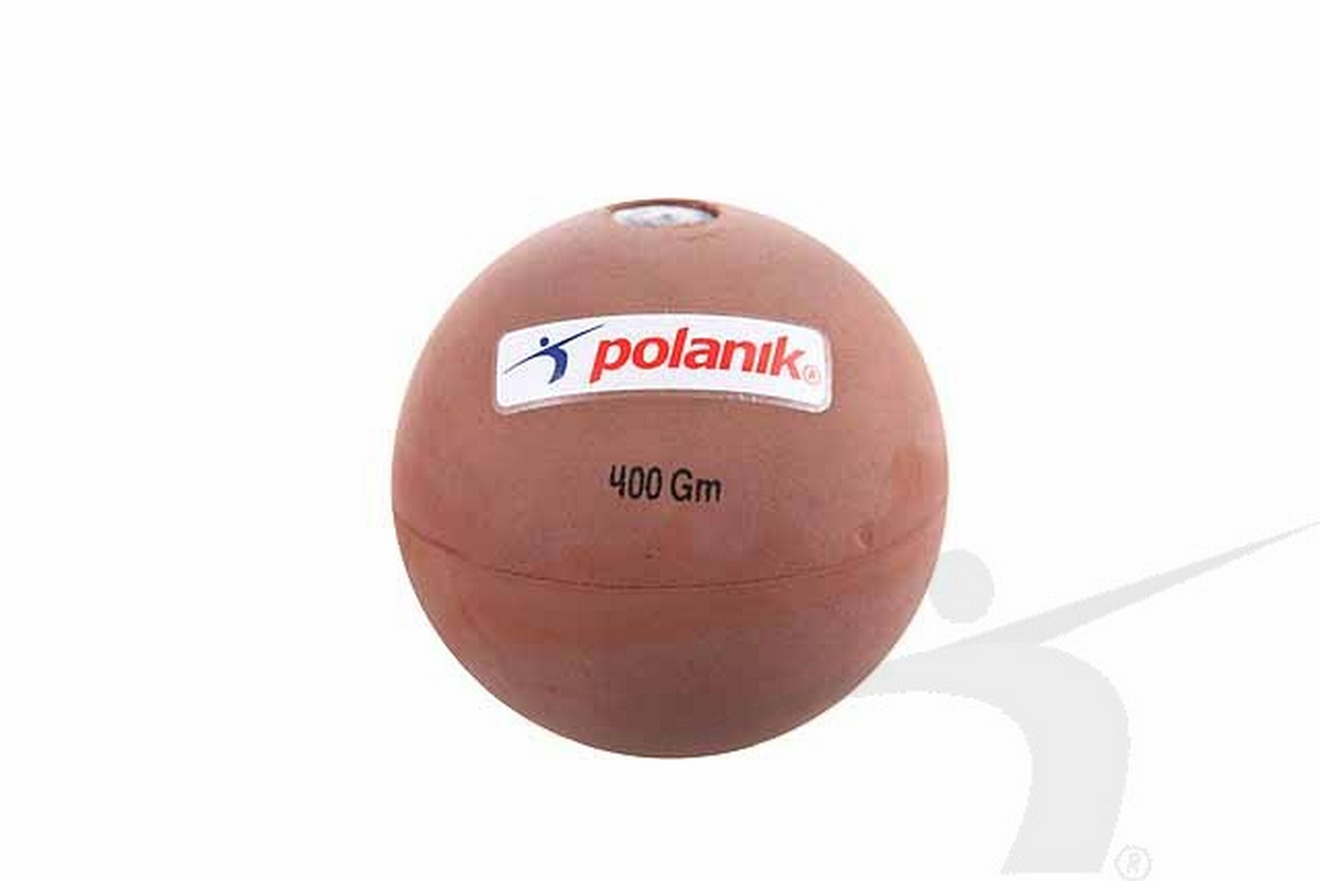 Мяч для тренировки метания резиновый, 400 г Polanik JRB-0,4 1199_800