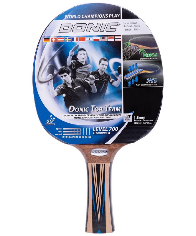 Ракетка для настольного тенниса Donic Top Teams 700 коническая 665_800