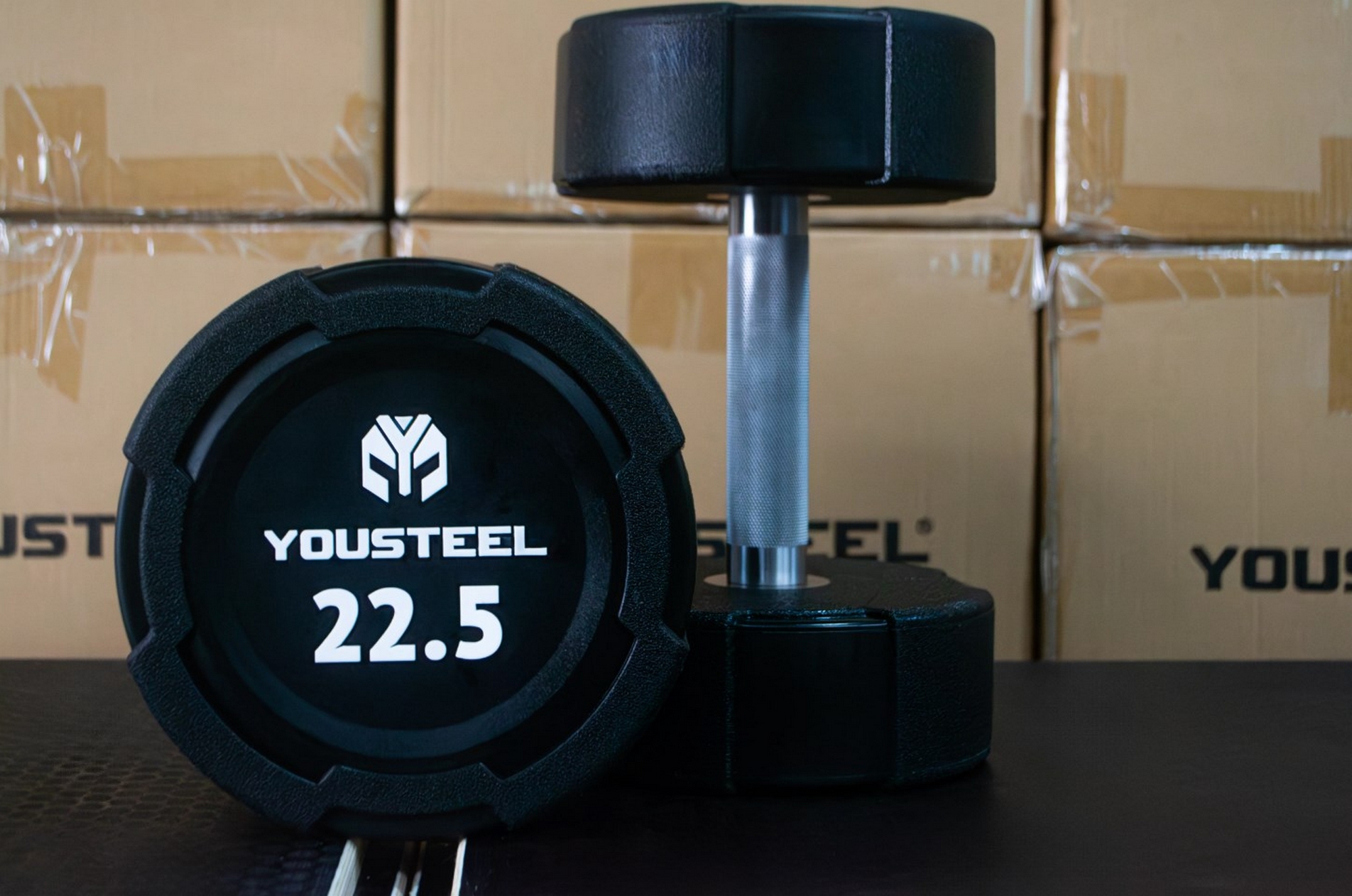 Гантель EVO 22,5кг полиуретановая YouSteel 2000_1326