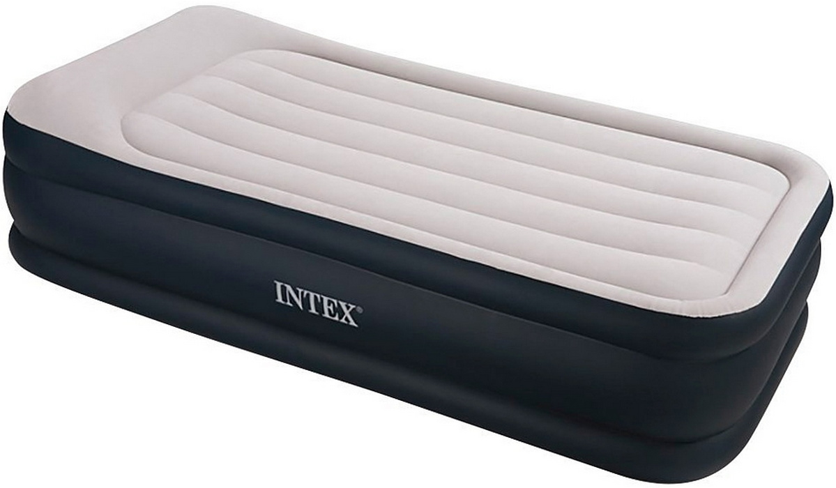 Надувная кровать Intex Deluxe Pillow Rest Raised Bed 99х191х42см, встр. насос 220V 64132 1199_700