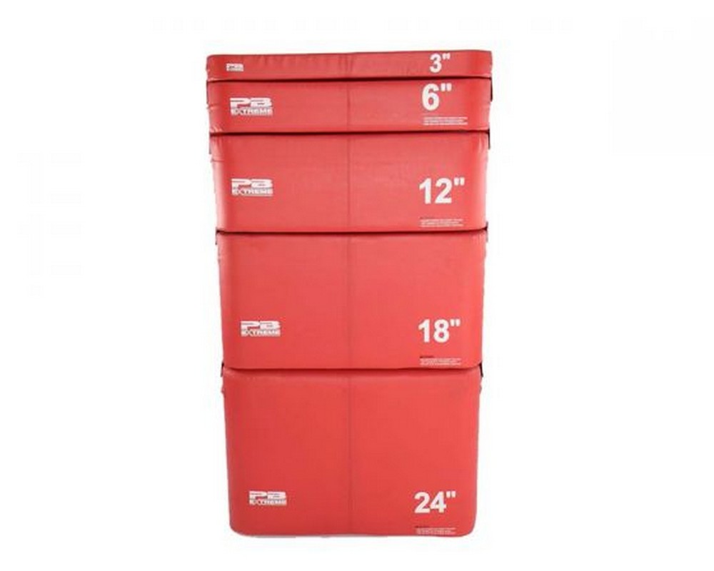 Набор плиобоксов Perform Better PB Extreme Foam Plyobox Set 5 3402 8, 15, 31, 46, 61 см, красный 1000_800