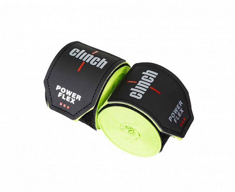 Бинты боксерские 350см Clinch Boxing Hand Wrap Power Flex C239 ярко-зеленый 976_800