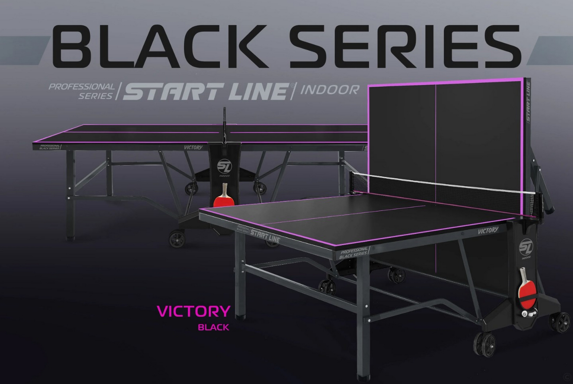 Теннисный стол Start Line Victory 60603 Black 2000_1342