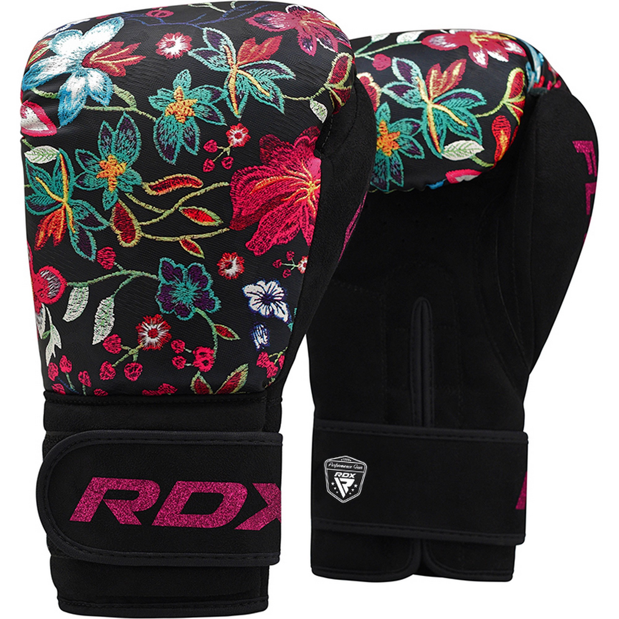 Перчатки тренировочные RDX BGR-FL3-10OZ черный\цветной 2000_2000