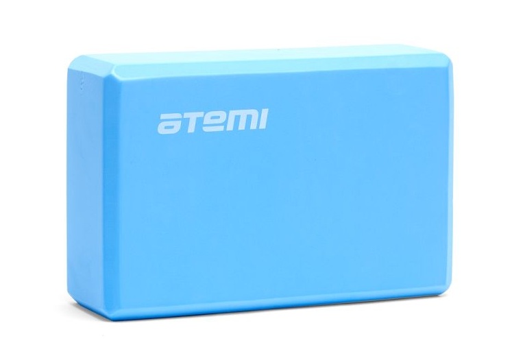 Блок для йоги Atemi 22,5х14,5х7,5 см AYB01BE голубой 747_519